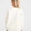 Varsity oversized gebreide trui