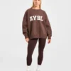 Varsity oversized gebreide trui