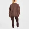Varsity oversized gebreide trui
