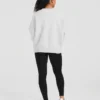 Varsity oversized gebreide trui