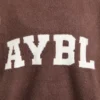 Varsity oversized gebreide trui