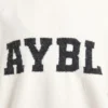 Varsity oversized gebreide trui
