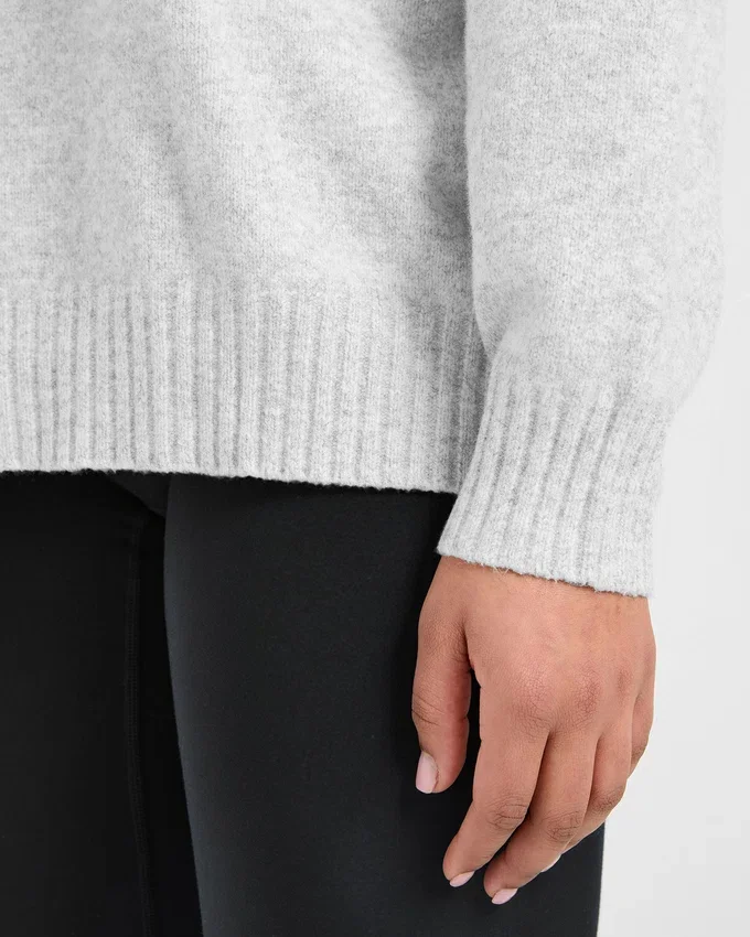 Varsity oversized gebreide trui