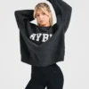 Varsity oversized gebreide trui