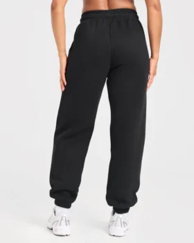 Varsity Oversized Joggingbroek met Opgestikt Logo