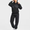 Varsity Oversized Joggingbroek met Opgestikt Logo
