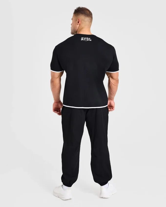 Wesley Vissers x Oversized geribde Joggingbroeken