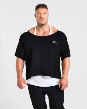 Wesley Vissers x Old School T-shirt met wijde hals