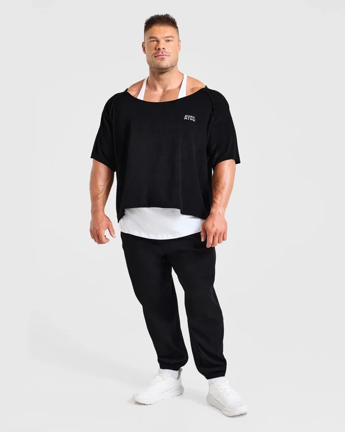 Wesley Vissers x Old School T-shirt met wijde hals
