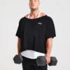 Wesley Vissers x Old School T-shirt met wijde hals