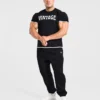 Wesley Vissers x Oversized geribde Joggingbroeken