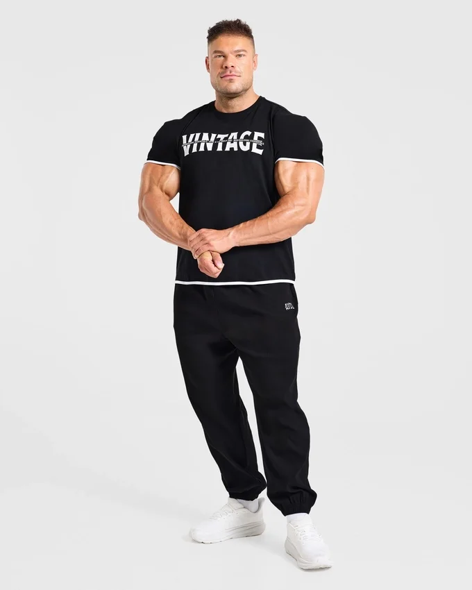 Wesley Vissers x Oversized geribde Joggingbroeken
