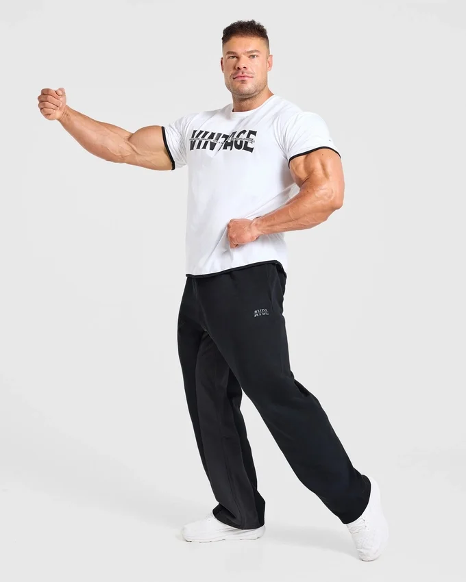 Wesley Vissers x Oversized Joggingbroek met rechte pijpen