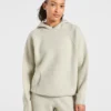 Zachte oversized gebreide hoodie