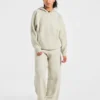 Zachte oversized gebreide hoodie