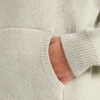 Zachte oversized gebreide hoodie