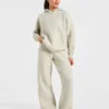 Zachte oversized gebreide hoodie
